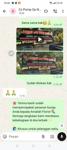 Testimonial Papan Bunga rumah duka sentosa